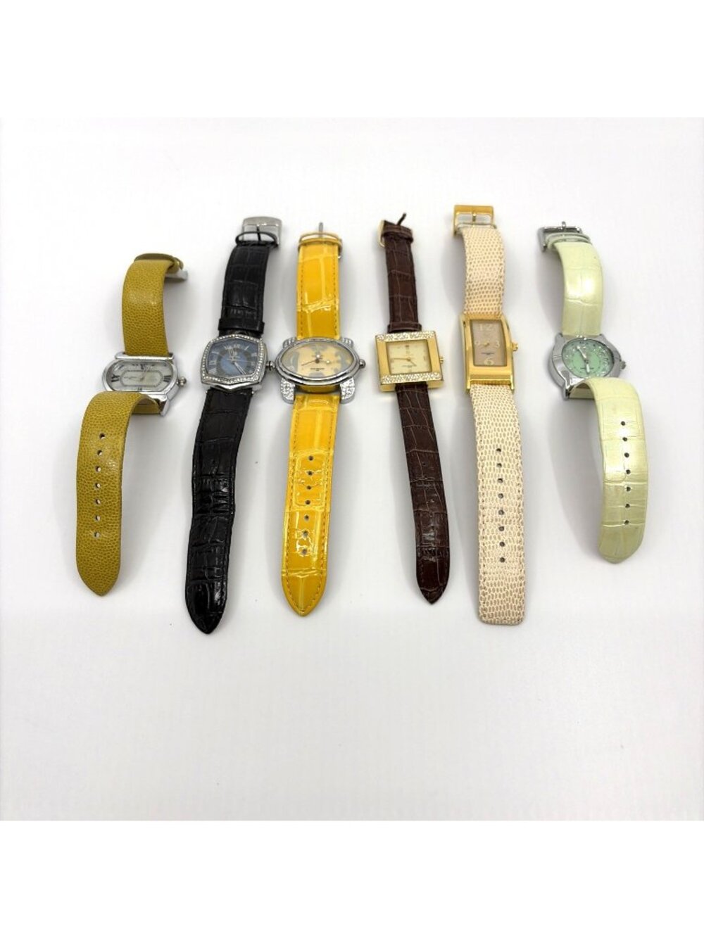 Lot 6 Pastorelli Invicta Womens Quartz Watches Leather Rhinestone 3 Boxes